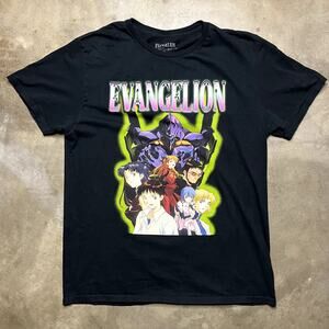 Neon Genesis Short Sleeve T Shirt Mens L Evangelion Anime Retro